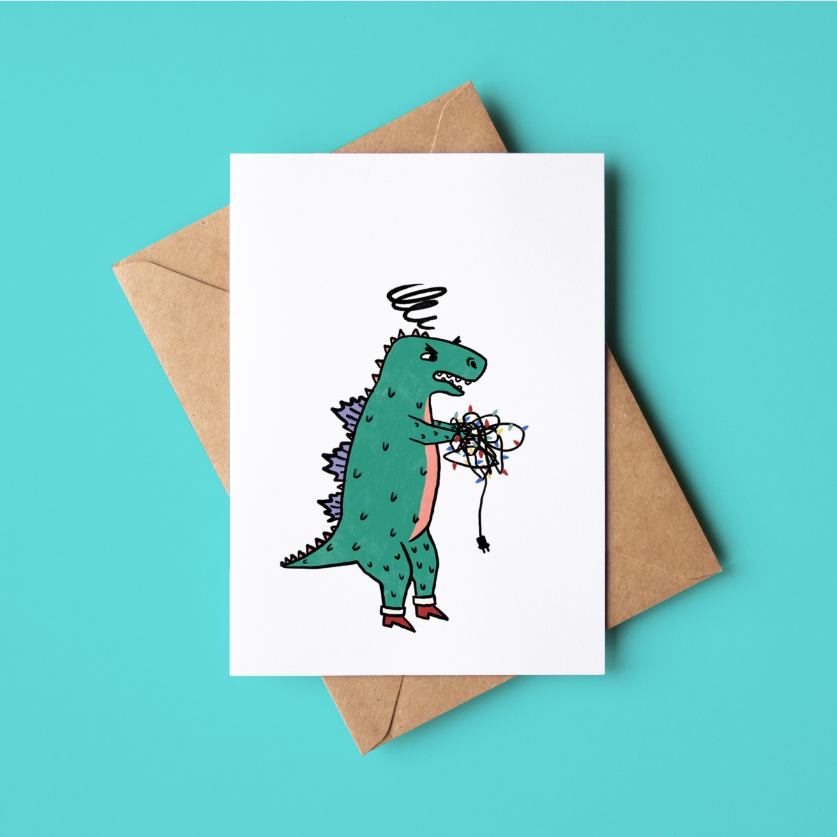 The Naughty District - Lustiges Weihnachtskarten Set »Spirit Animals und Dinos«