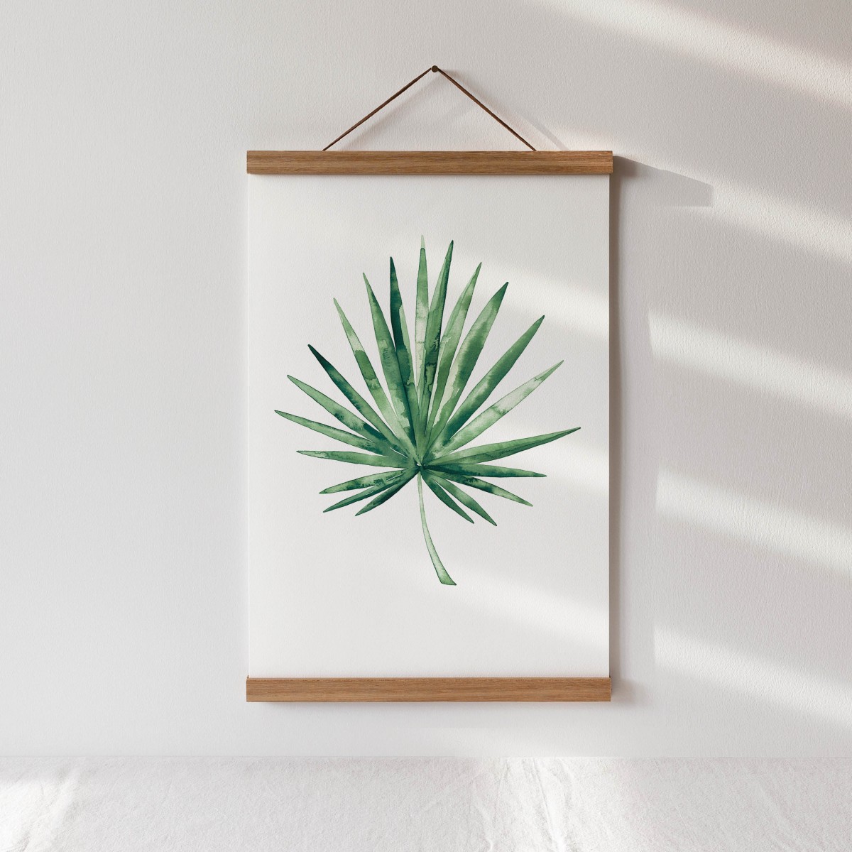 Paperlandscape | Aquarell Kunstdruck "Fächerpalme" | Pflanze | Palmblatt | verschiedene Größen