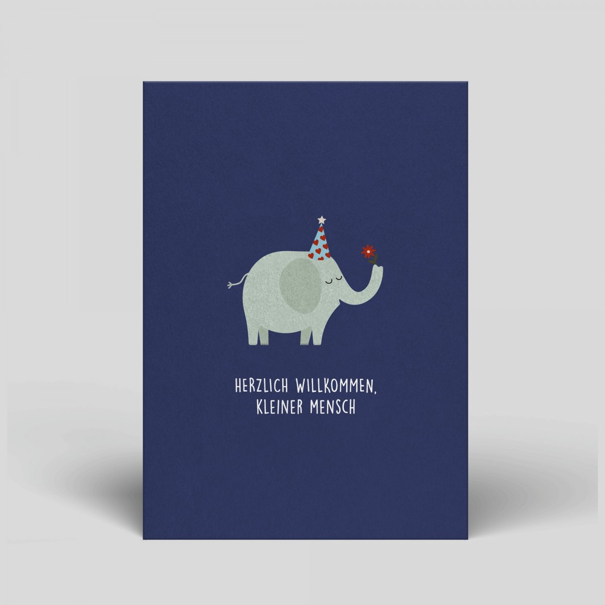 Postkarte - Elefant zur Geburt - Nr. 90 - Naturbedacht
