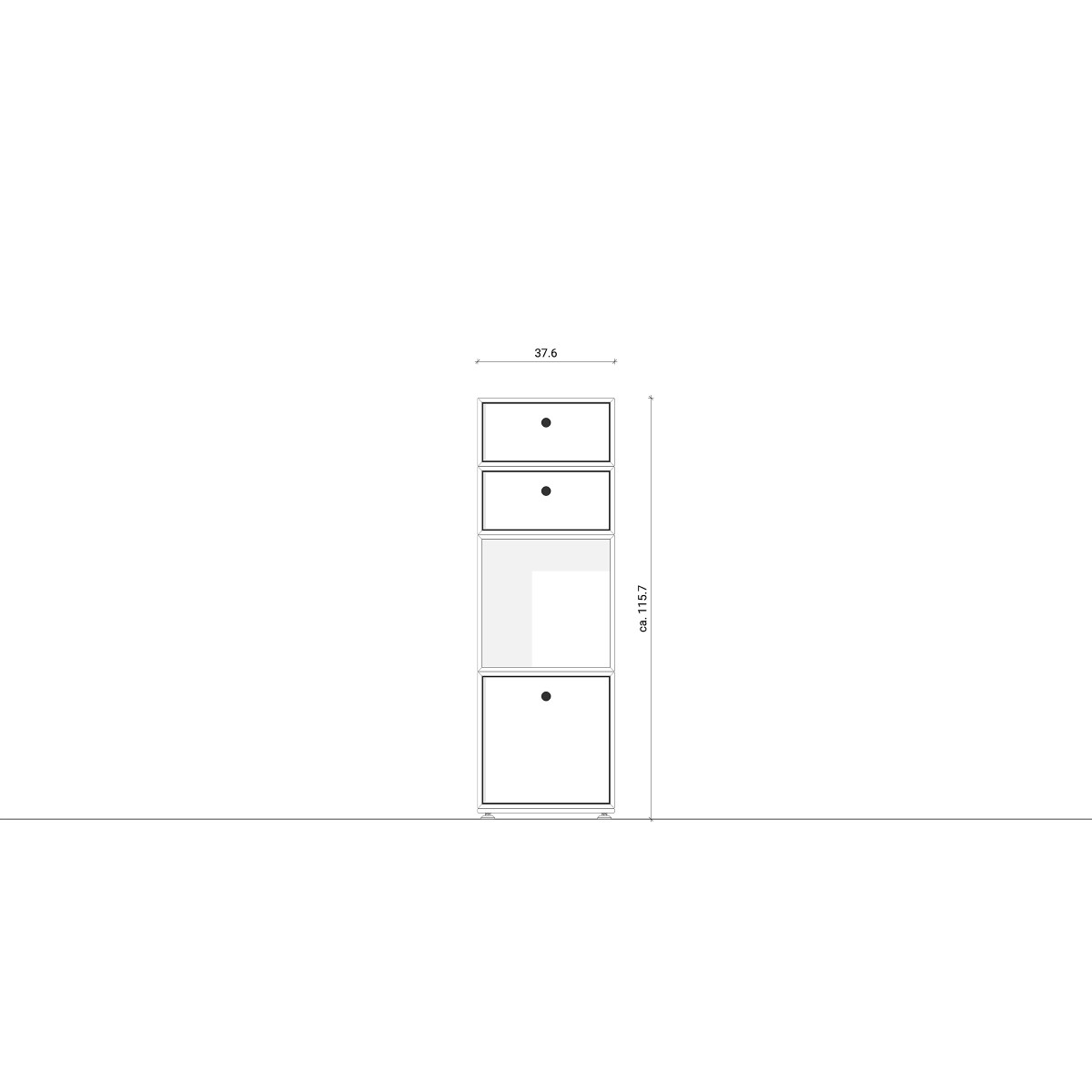 Regal 1 x 3 l KUBIKUS | KARLSHOLZ