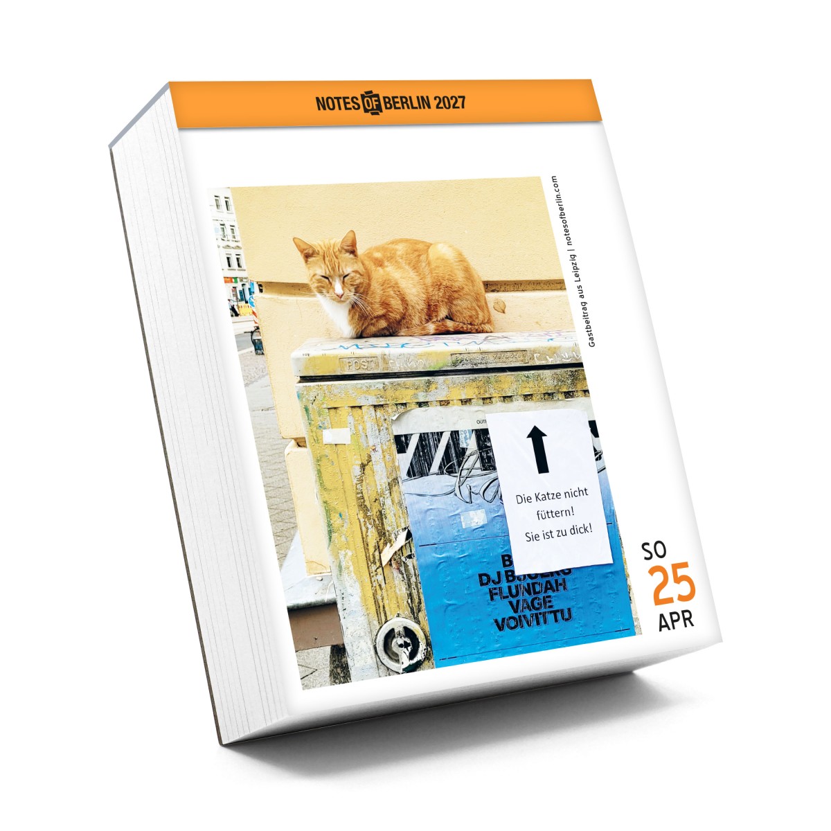 Notes of Berlin 2027 
Tagesabreißkalender