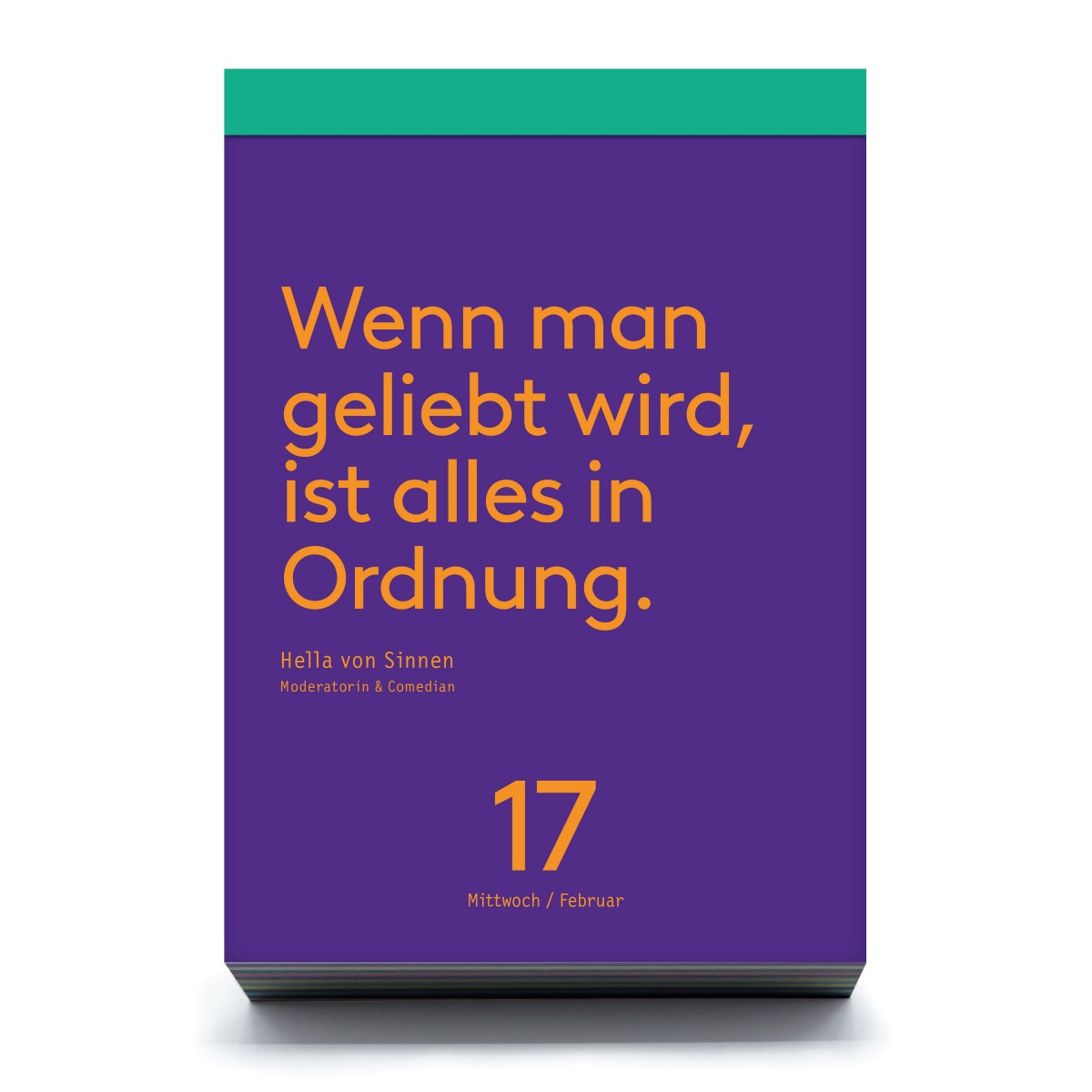 Denkpause 2027
Tagesabreißkalender