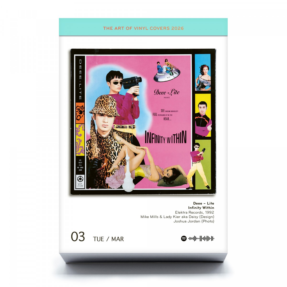 The Art of Vinyl Covers 2026 (Tagesabreißkalender )