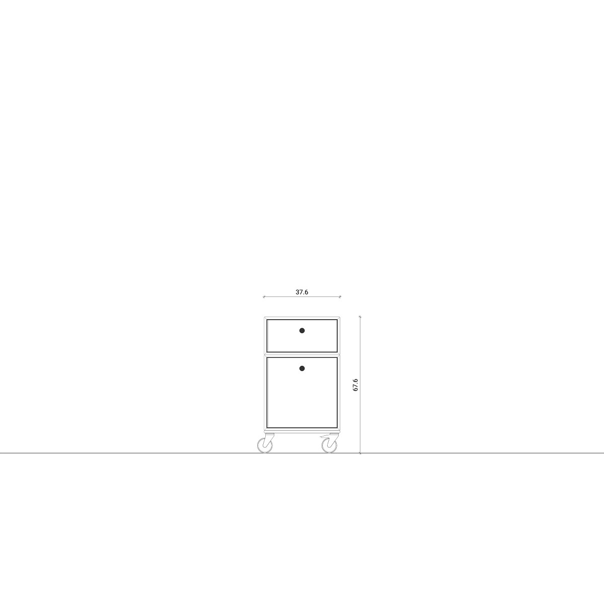 Rollcontainer 1.0 + 0.5 l KUBIKUS