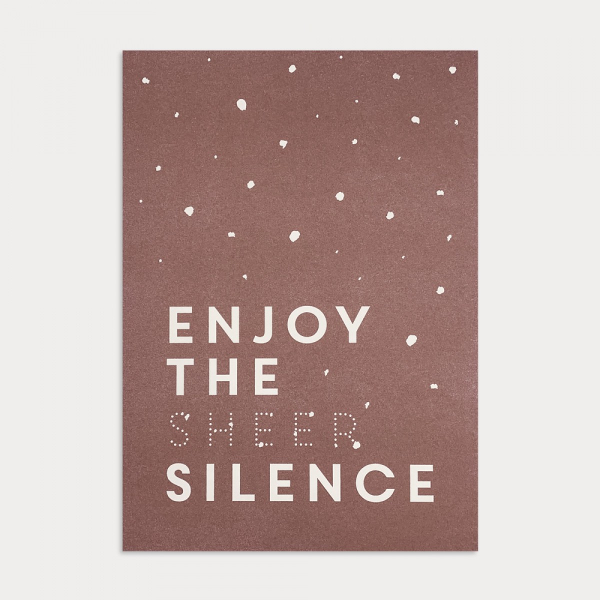 Feingeladen / KARAOKE INSPIRED / Enjoy the sheer Silence / A5