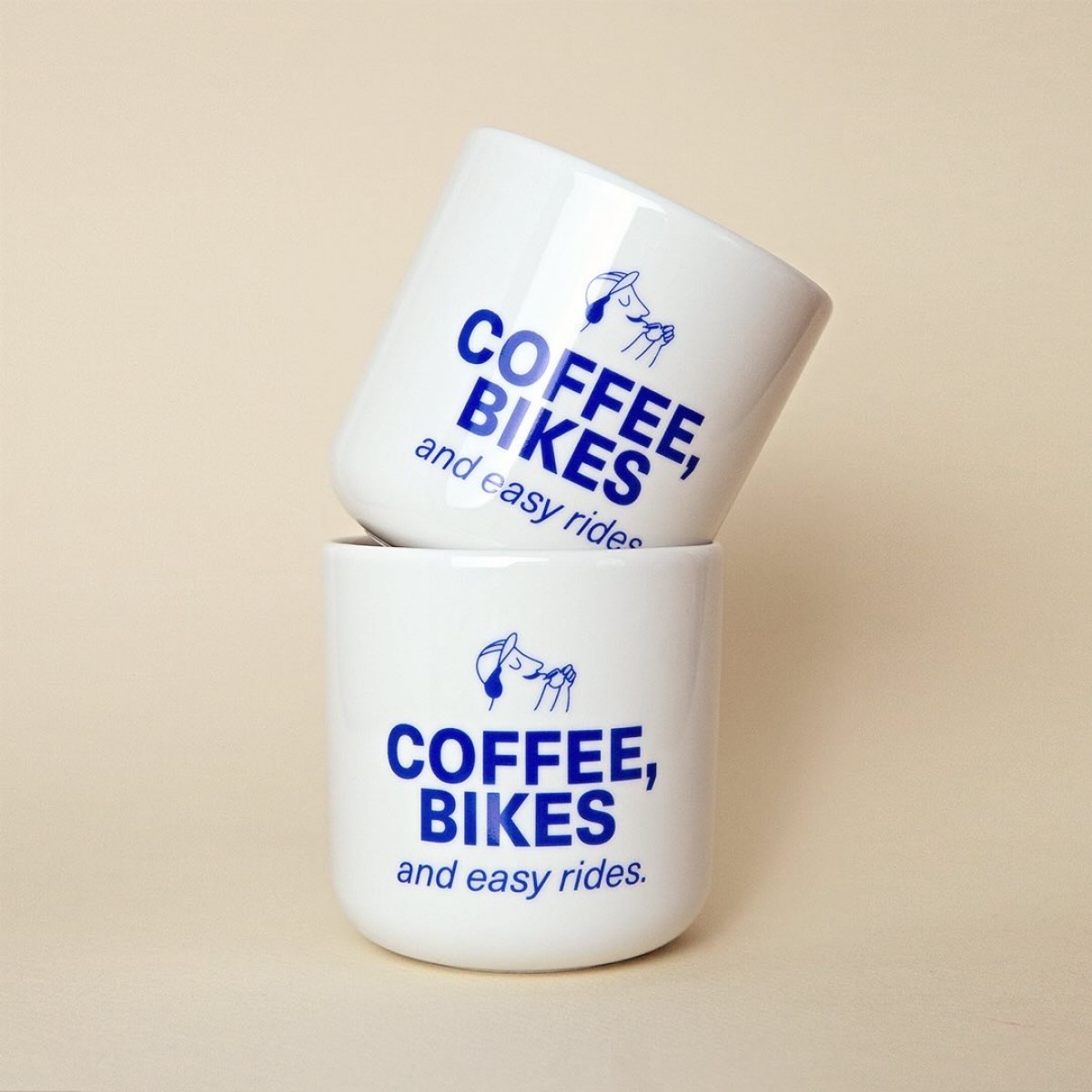 Coffee, bikes & easy rides Porzellanbecher – studio ciao