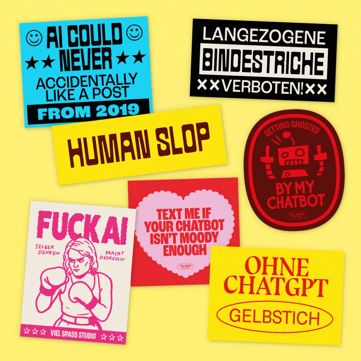Sloppy Stickerset – Viel Spass Studio