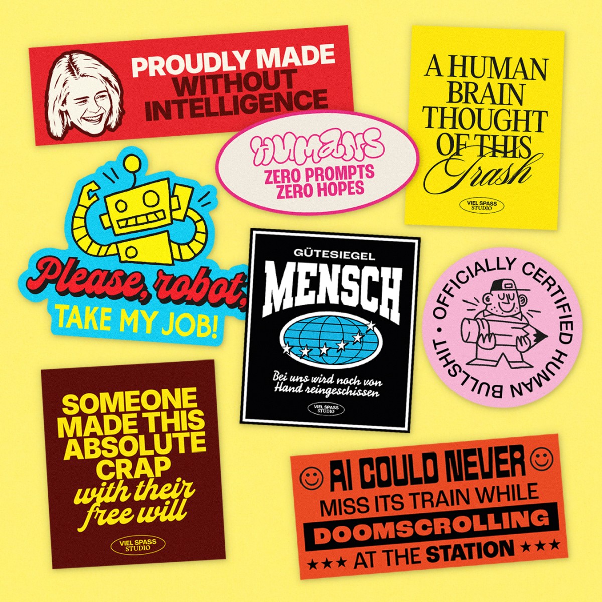 Sloppy Stickerset – Viel Spass Studio