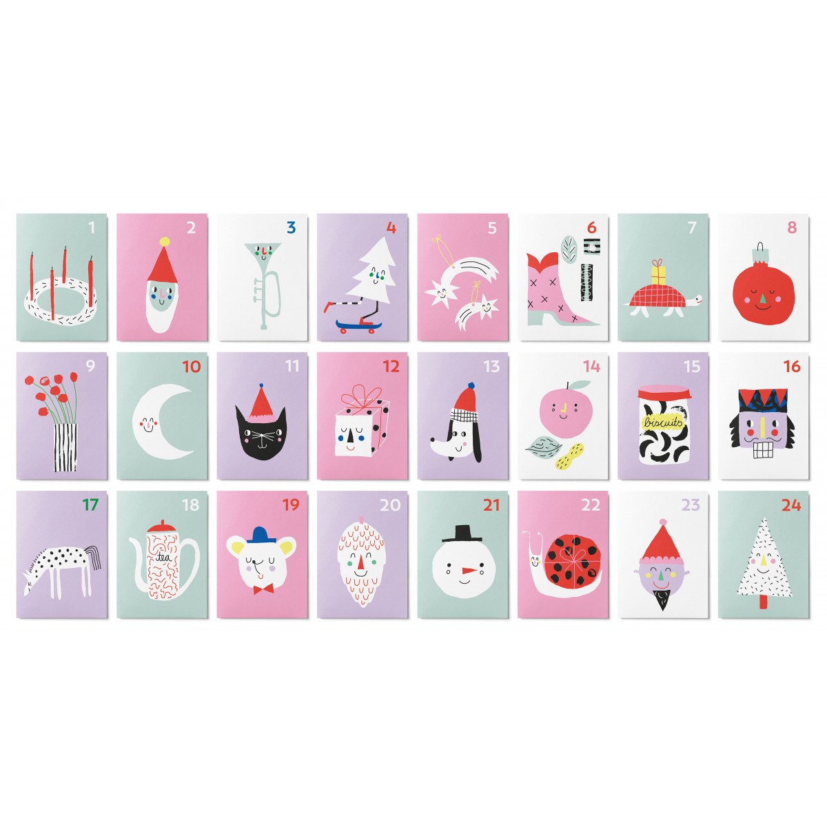 UNTER PINIEN – Mini Kärtchen Kalender
