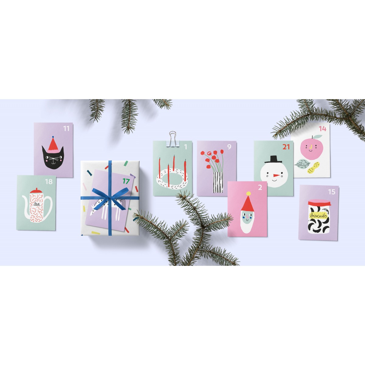UNTER PINIEN – Mini Kärtchen Kalender
