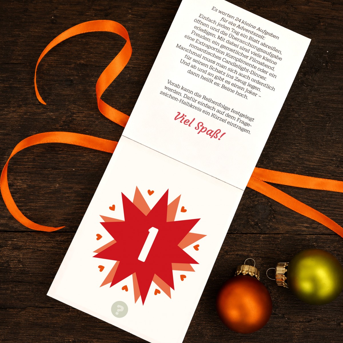 Adventskalender für Paare // sperlingB.design