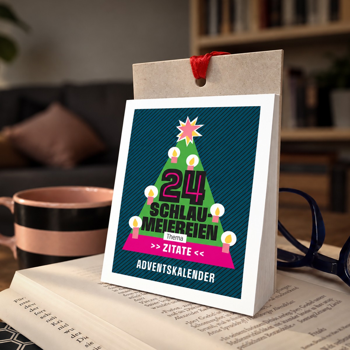 Schlaumeier-Adventskalender „Zitate“ – Rätselspaß für kluge Köpfe // sperlingB.design