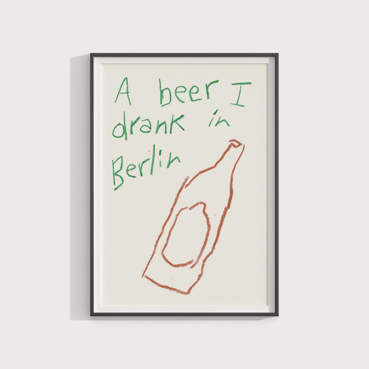 A beer I drank in Berlin – Lavanda Posters