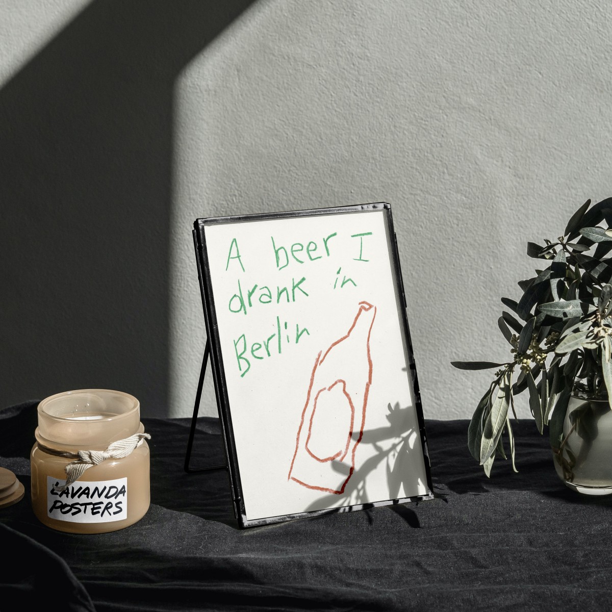 A beer I drank in Berlin – Lavanda Posters