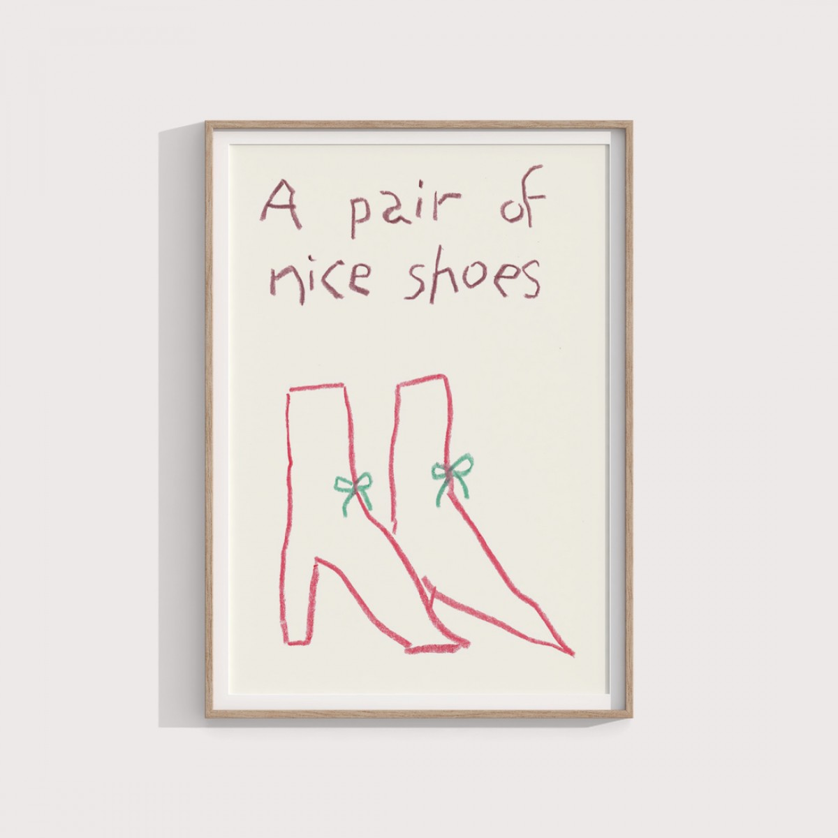 A pair of nice shoes – Print von Lavanda Posters