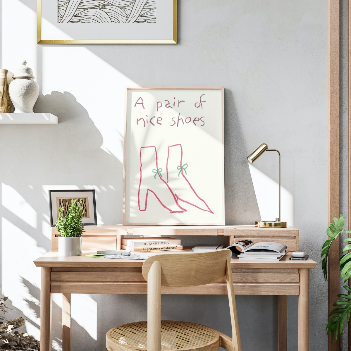 A pair of nice shoes – Print von Lavanda Posters