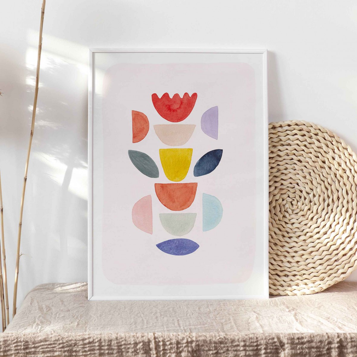 Kunstdruck "Abstrakter Blumenstrauß" | Paperlandscape