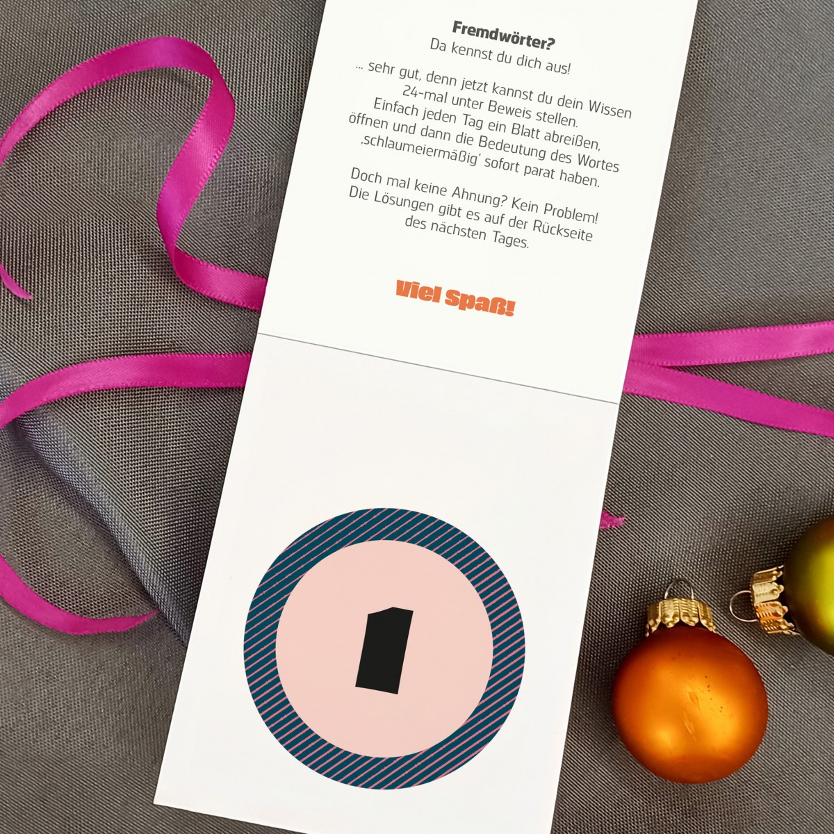 Schlaumeier-Adventskalender „Fremdwörter“ – 24 Tage Rätselspaß & Sprachwissen // sperlingBdesign