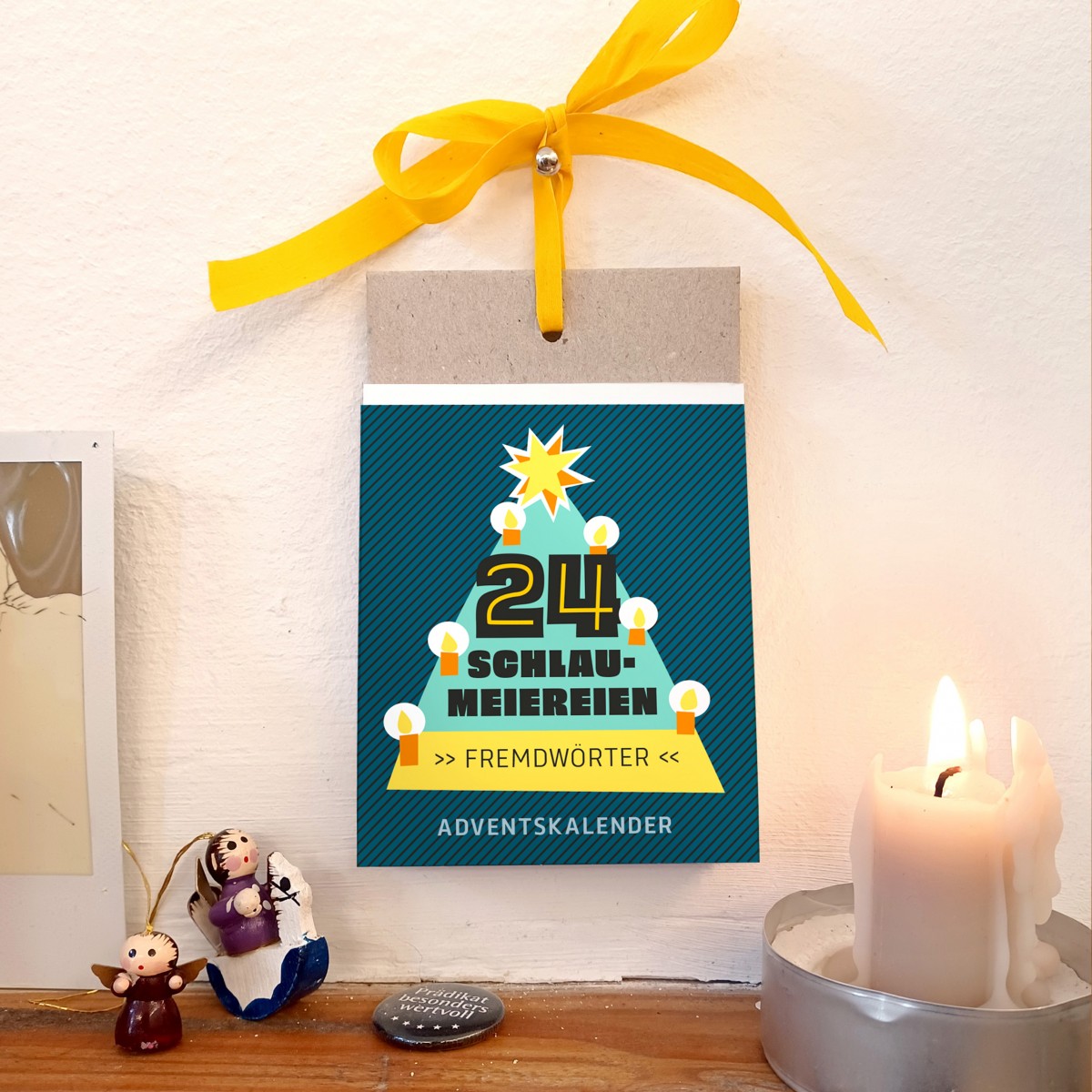 Schlaumeier-Adventskalender „Fremdwörter“ – 24 Tage Rätselspaß & Sprachwissen // sperlingBdesign