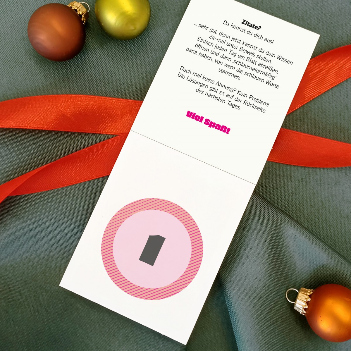 Schlaumeier-Adventskalender „Zitate“ – Rätselspaß für kluge Köpfe // sperlingB.design