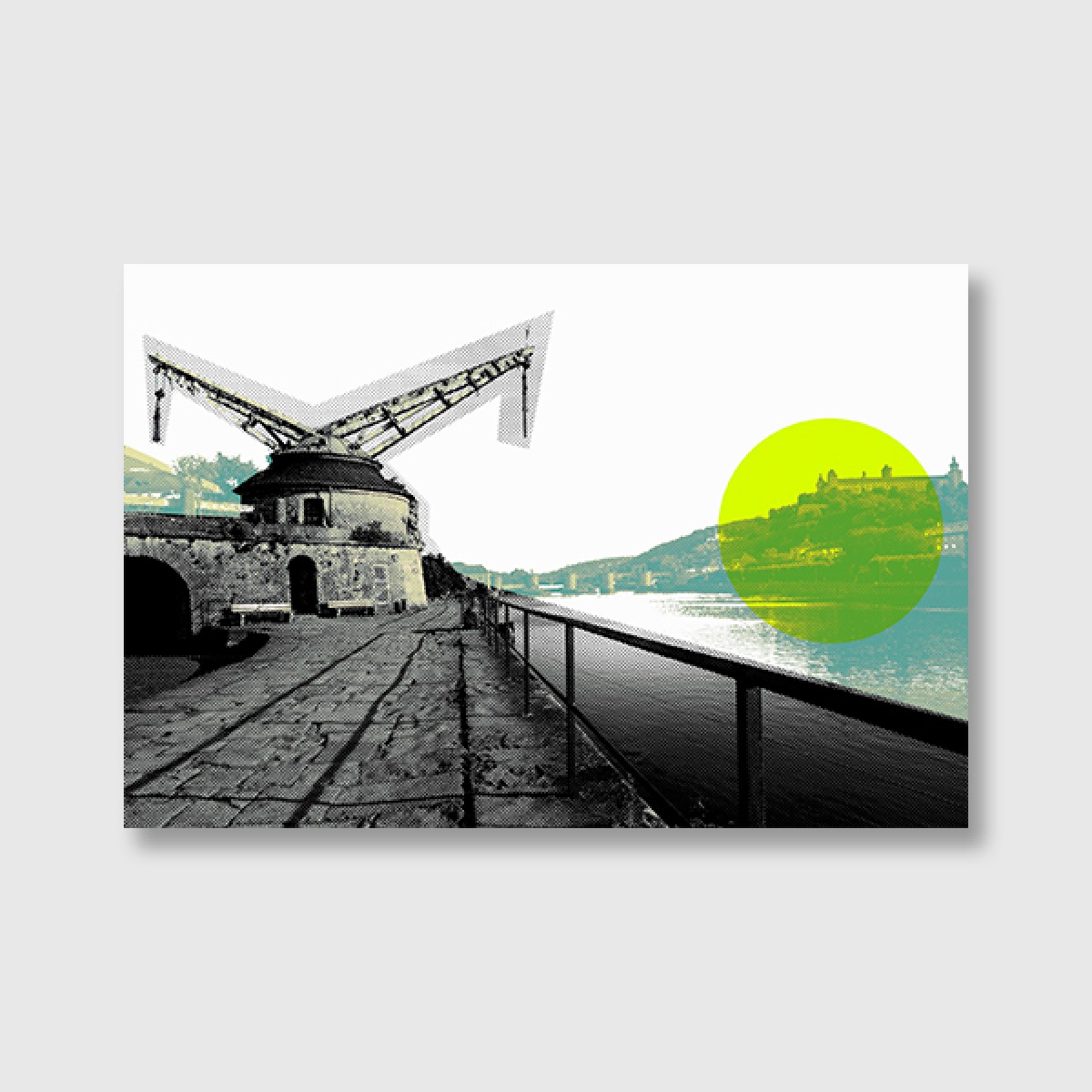 ZEITLOOPS "Alter Kranen, Würzburg", Posterprint 40x60 cm