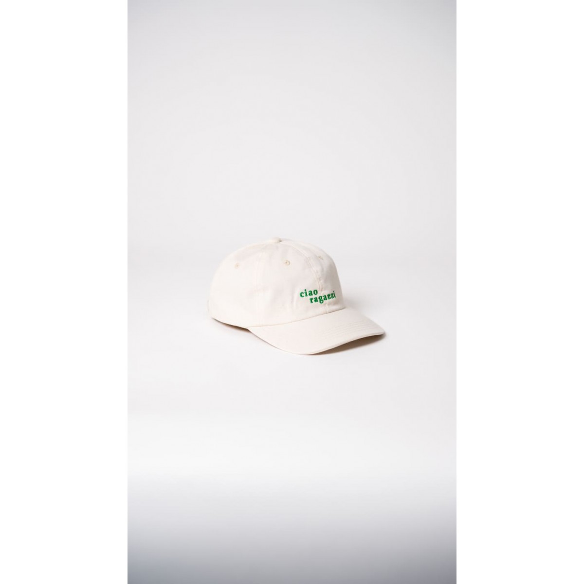 ciao ragazzi Premium Dad Cap - beige & green - arrel