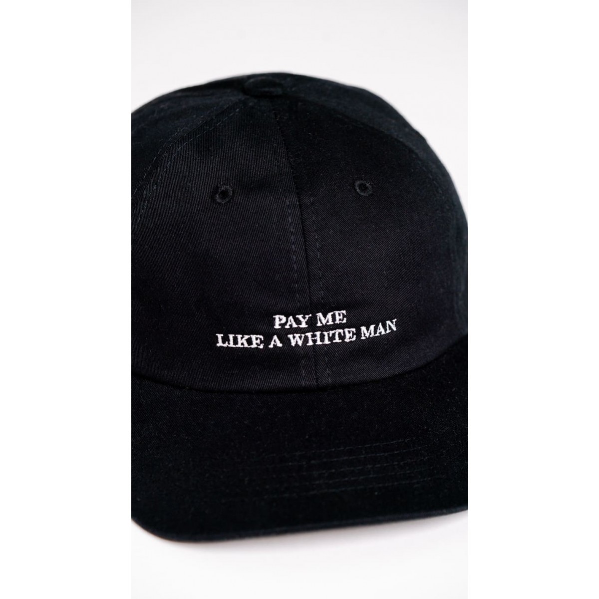 Pay me like a white man Premium Dad Cap - black & white - arrel
