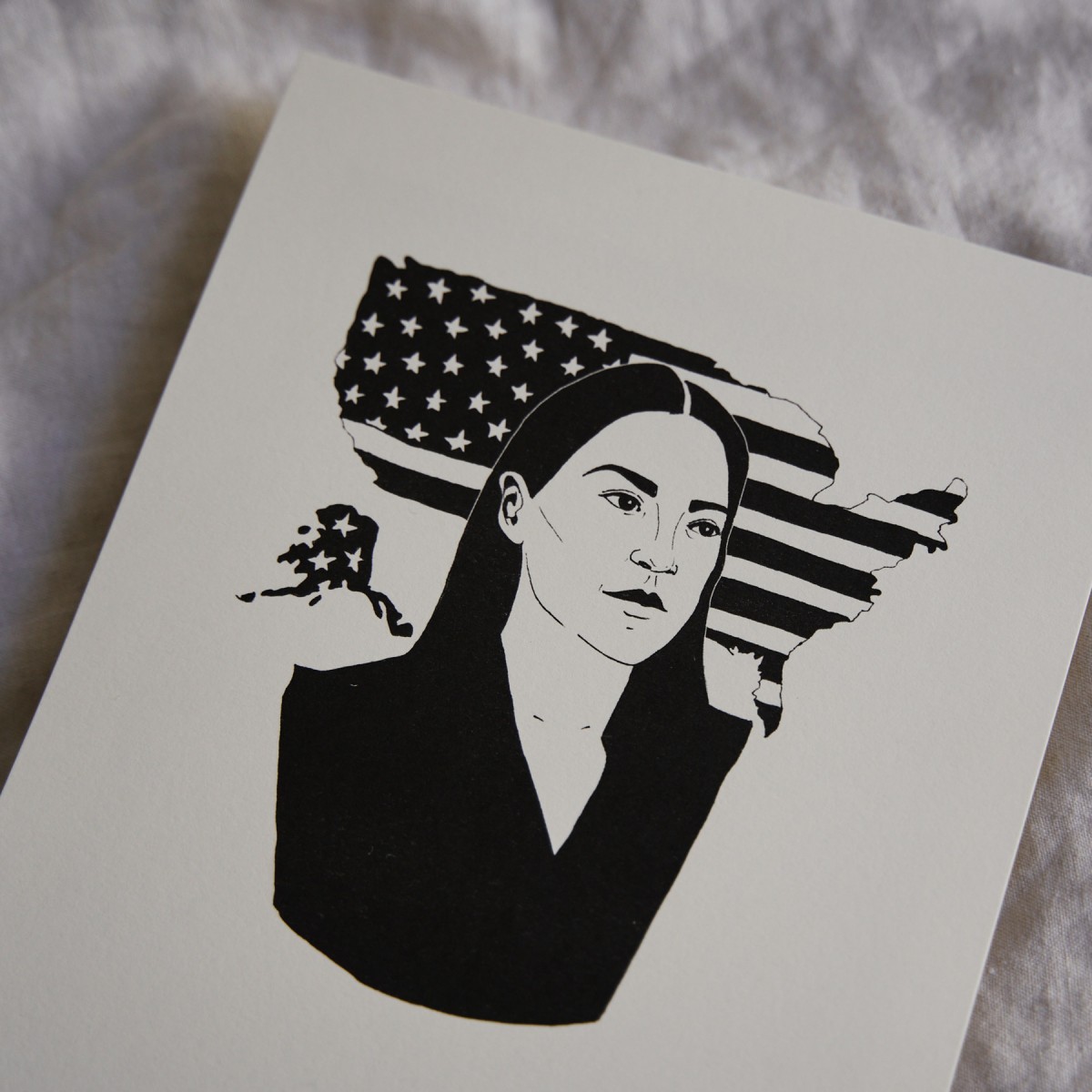 Alexandria Ocasio-Cortez – Art Print – Inspiring women in history Edition