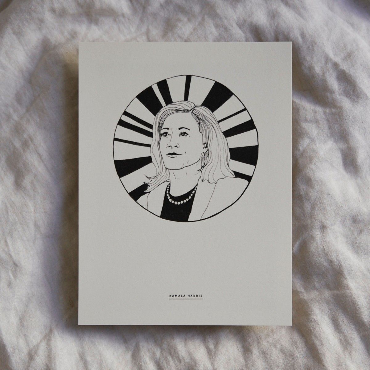 Kamala Harris – Art Print – Inspiring women in history Edition (schleunbertxlinus)