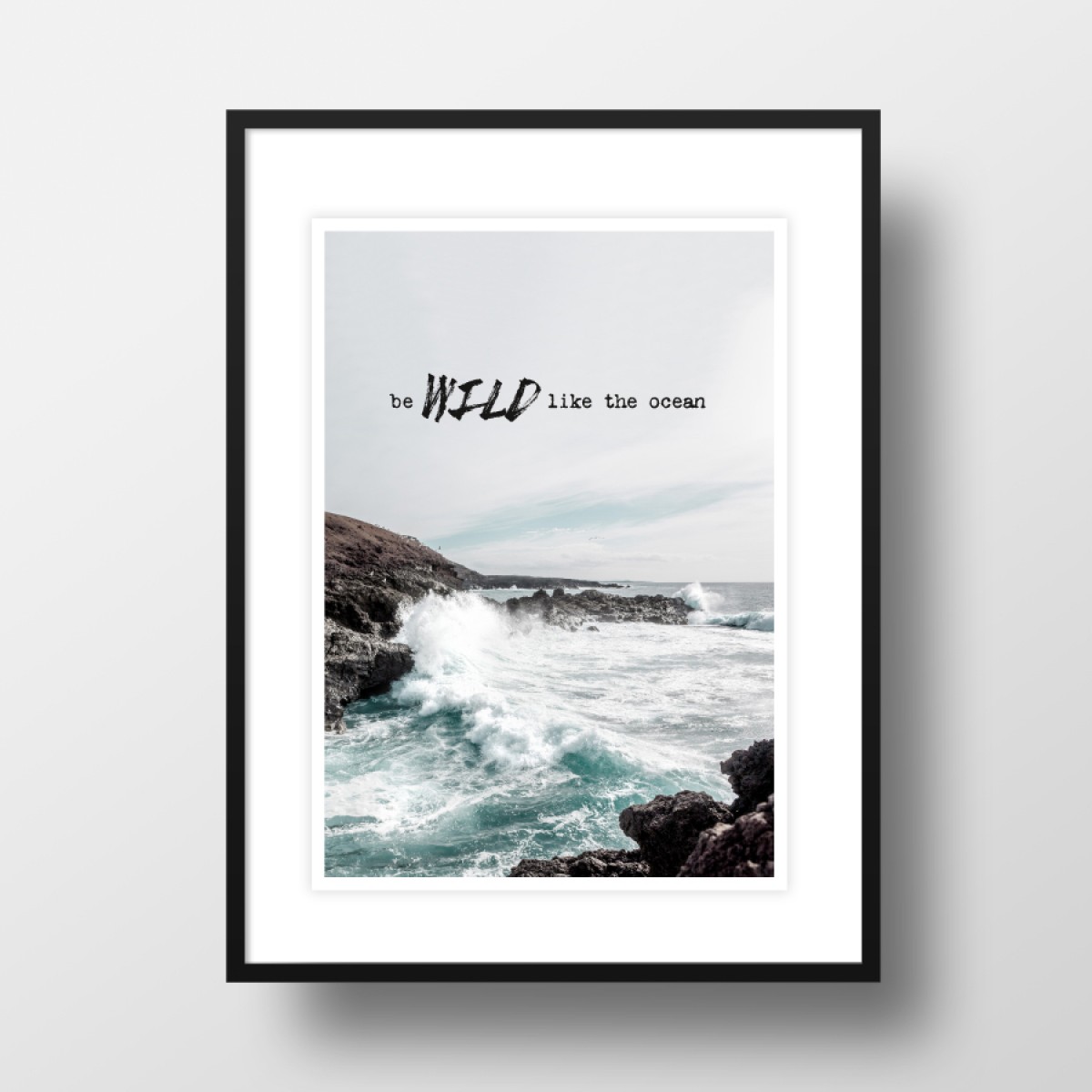 Amy & Kurt Berlin A3 Artprint "Wild like the ocean" 