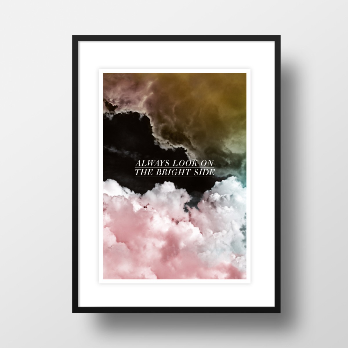 A4 Artprint "Rosa Wolken"