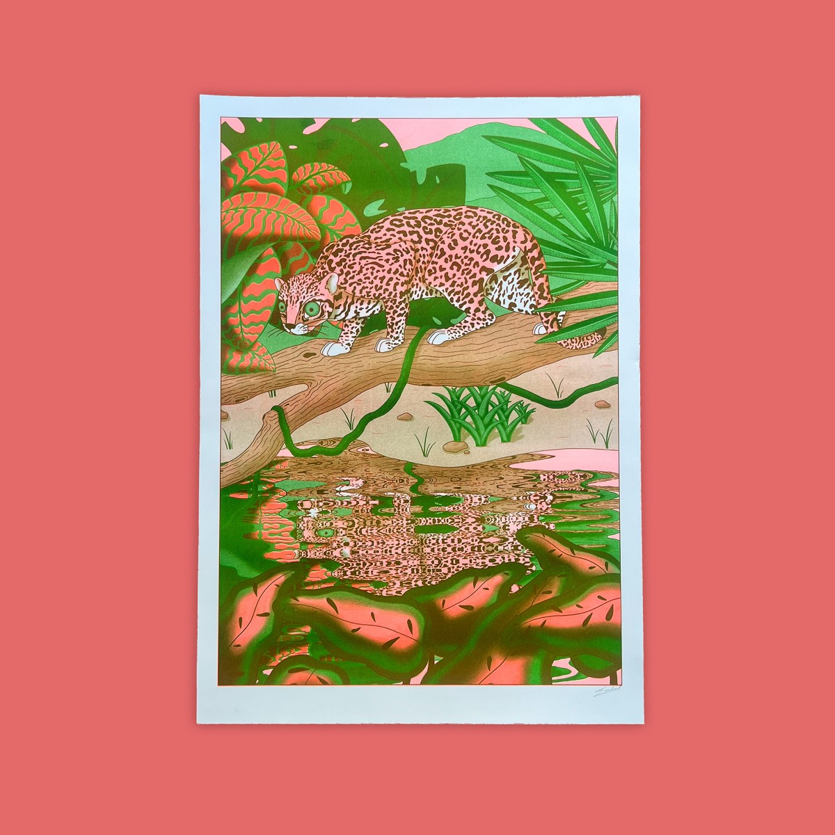 Großer Riso Art Print in A3 The Naughty District - Großer Riso Art Print in A2 »Auf der Lauer«