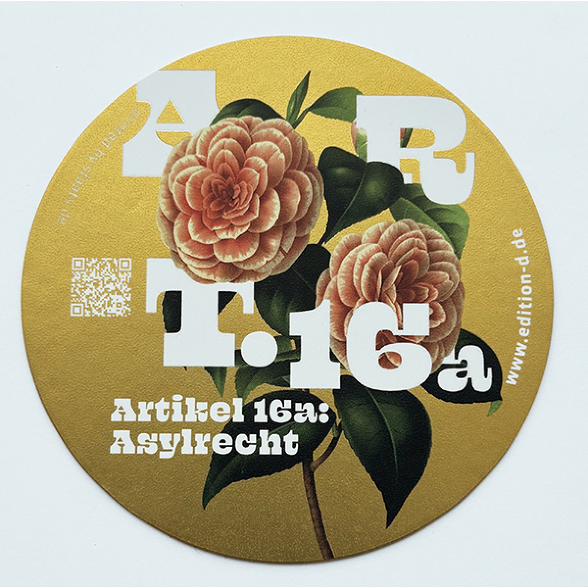 Grundrechte-Aufkleber einzeln (in gold)