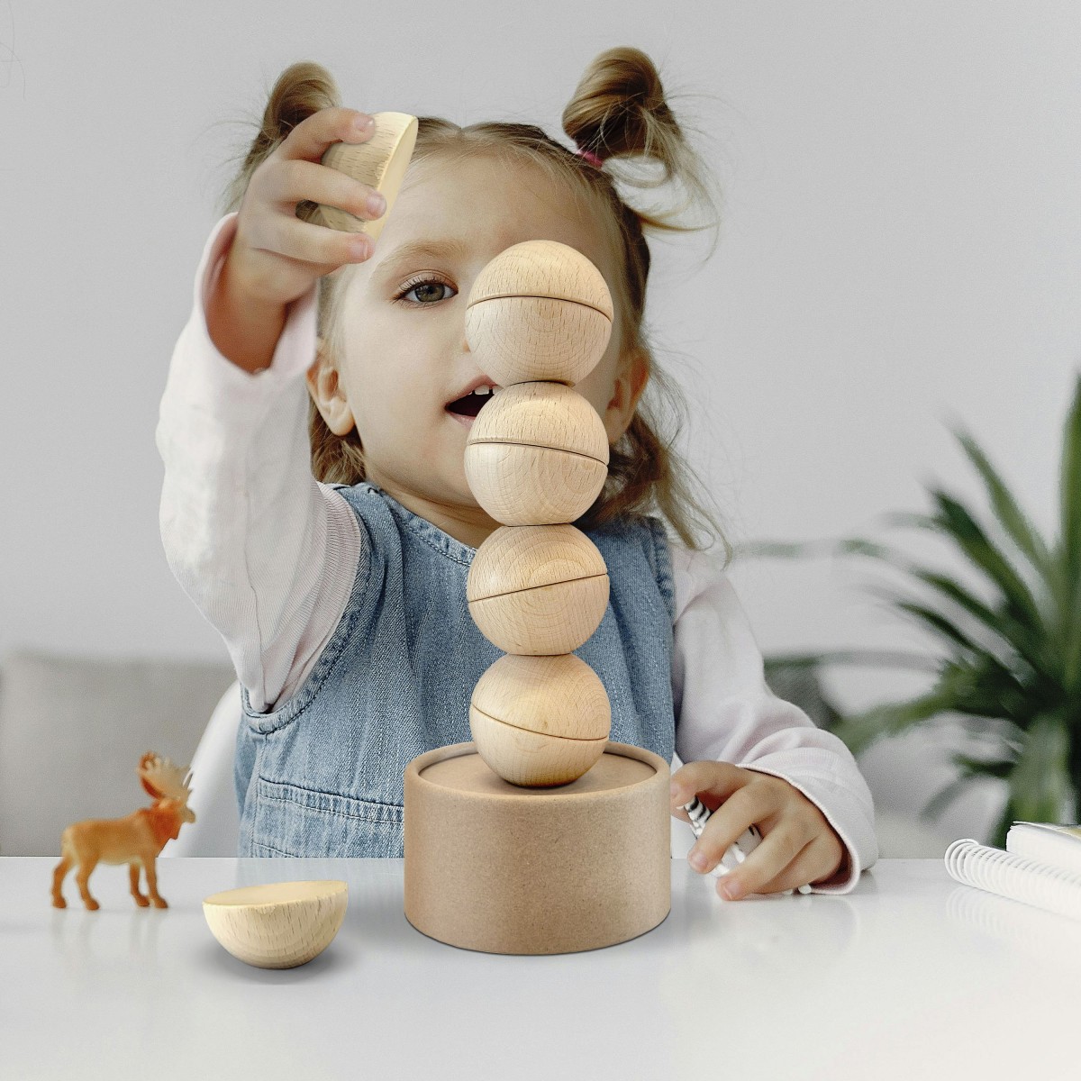 BALLANCE (mini) - Entdecke die Schwerkraft! Kreative Stapelsteine für Kinder und Erwachsene. (Set mit 12 Teilen)