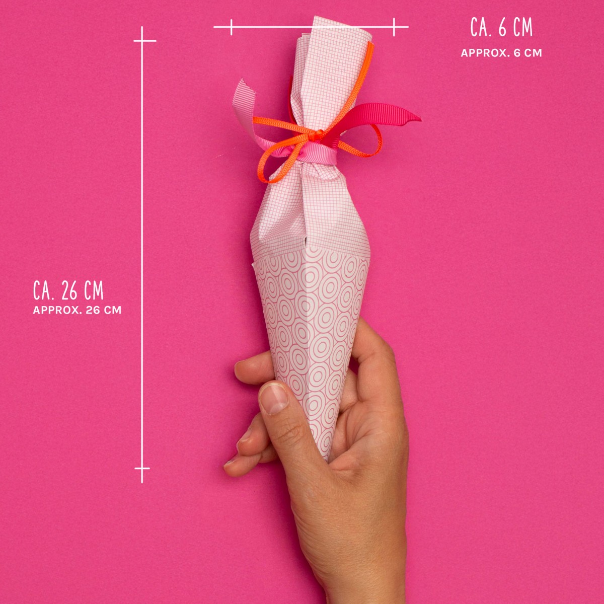 Mini Schultüte Bastelset zur Einschulung in Rosa - My Pretty Circus