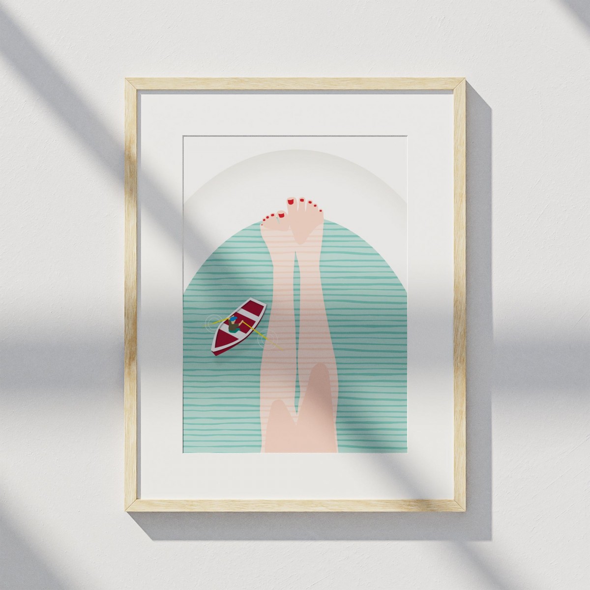 Amy & Kurt Berlin A4 Artprint "Badewanne"