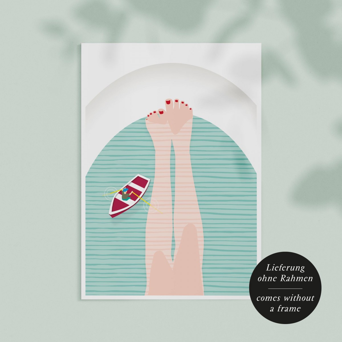 Amy & Kurt Berlin A4 Artprint "Badewanne"