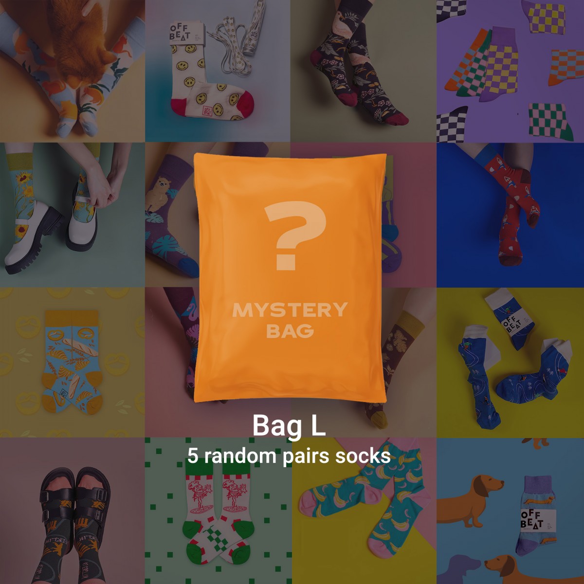 Mystery Bag Of Design Socks von Offbeat