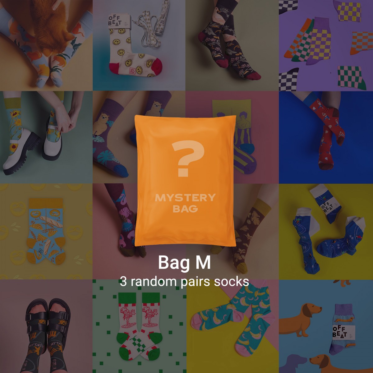 Mystery Bag Of Design Socks von Offbeat