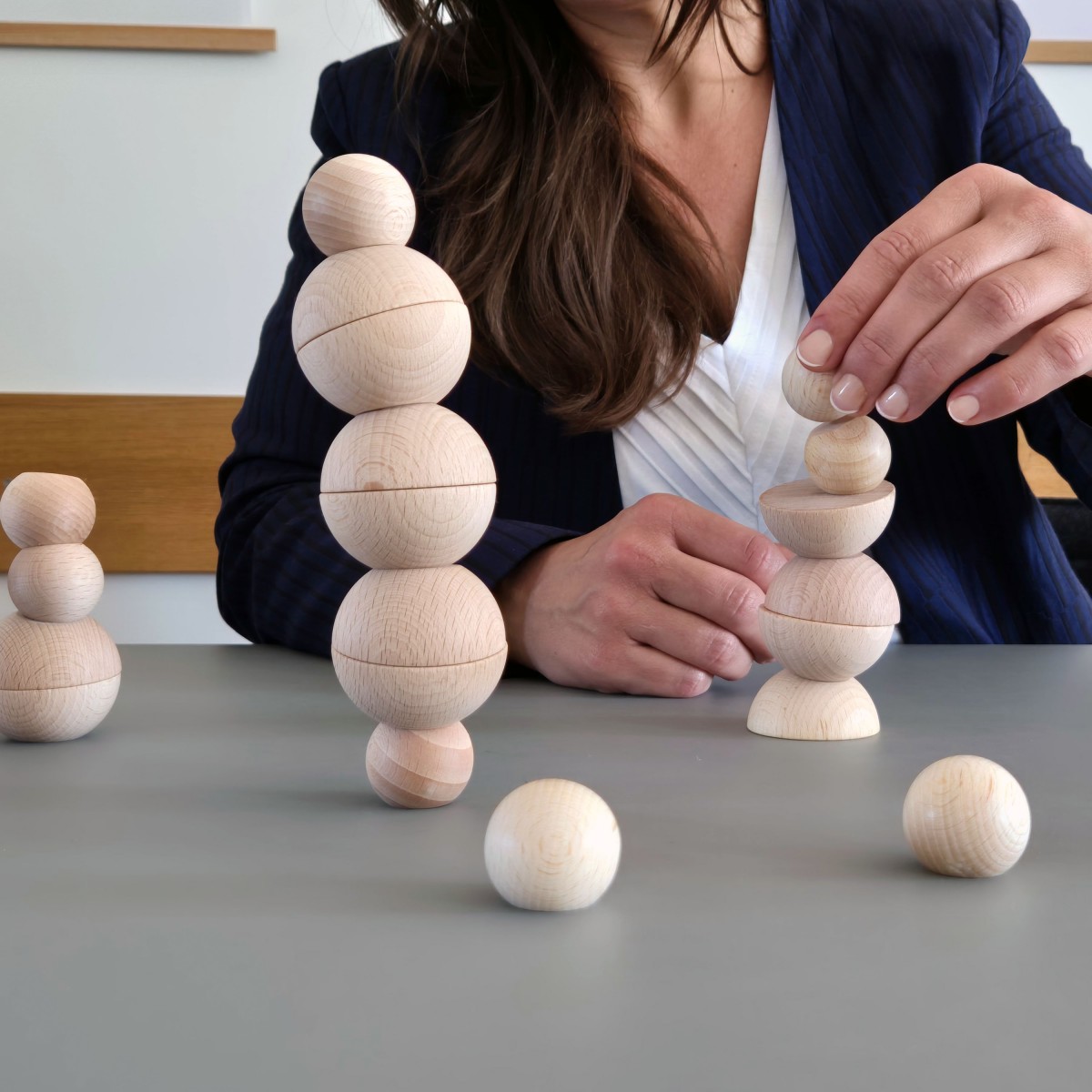 BALLANCE XL - Entdecke die Schwerkraft! Kreatives Stapelspiel für Erwachsene und Kinder. (Set mit 20 Teilen)