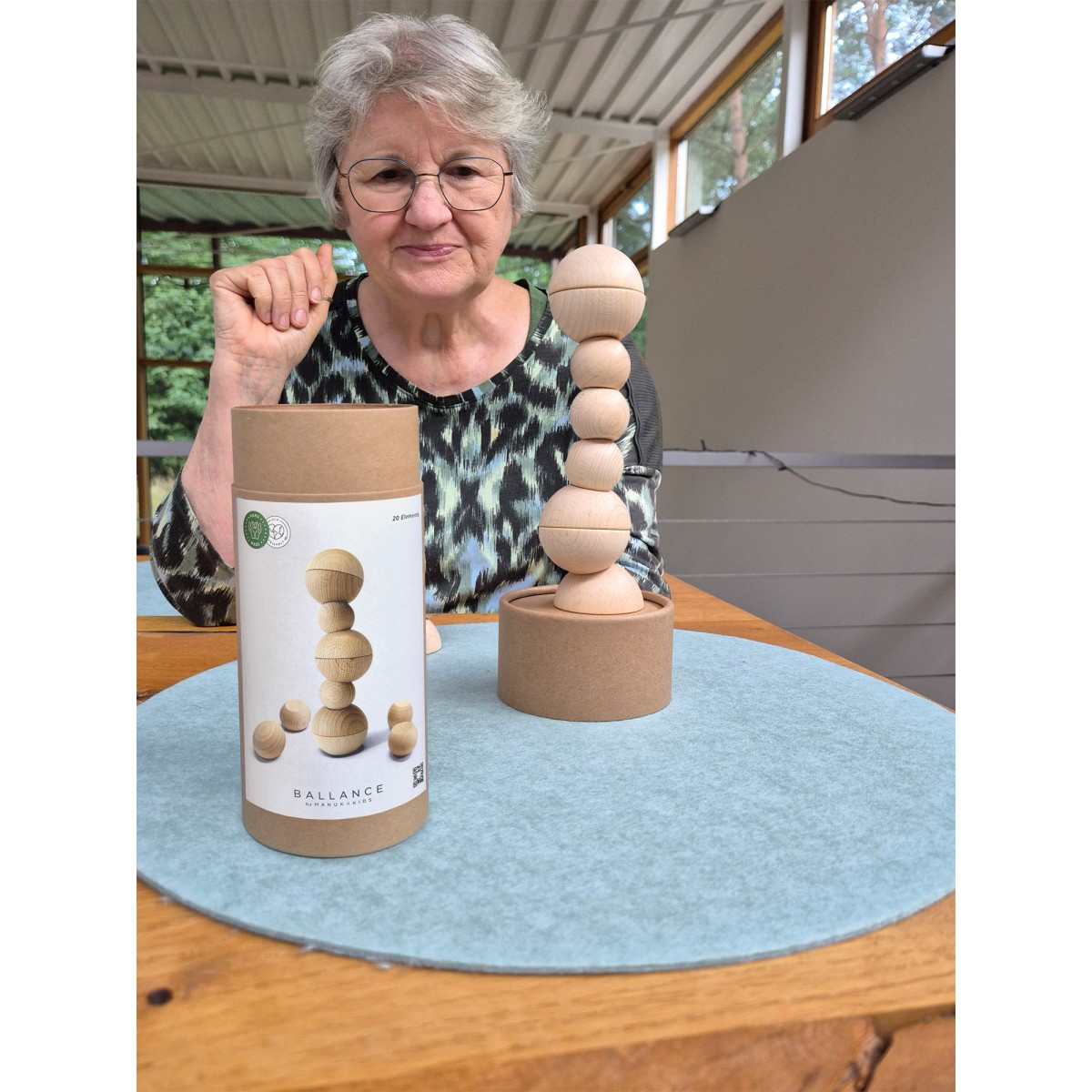 BALLANCE XL - Entdecke die Schwerkraft! Kreatives Stapelspiel für Erwachsene und Kinder. (Set mit 20 Teilen)