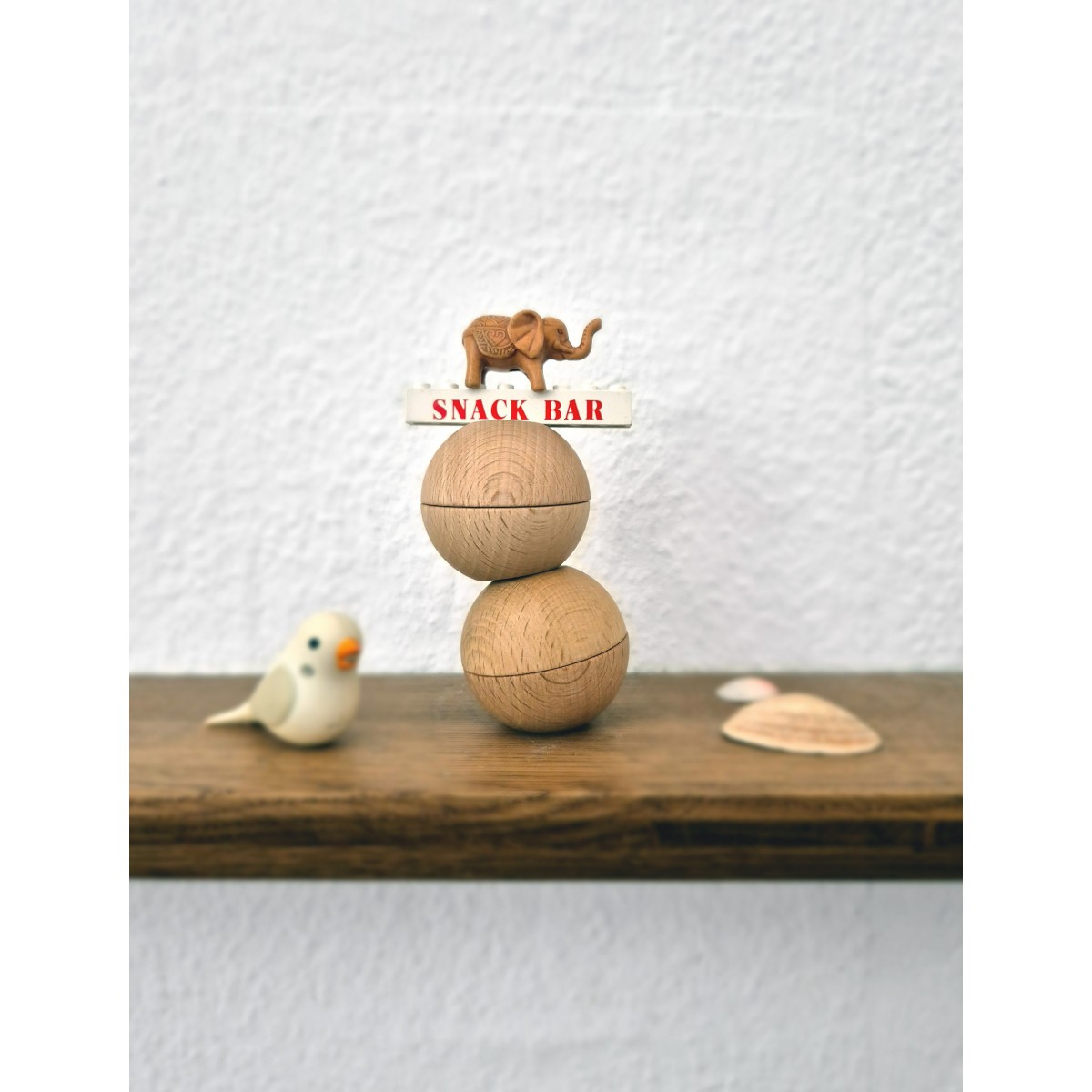 BALLANCE (L) – Gedulds- & Geschicklichkeitsspiel für Jung und Alt (Set mit 10 Teilen) - Manukakids
