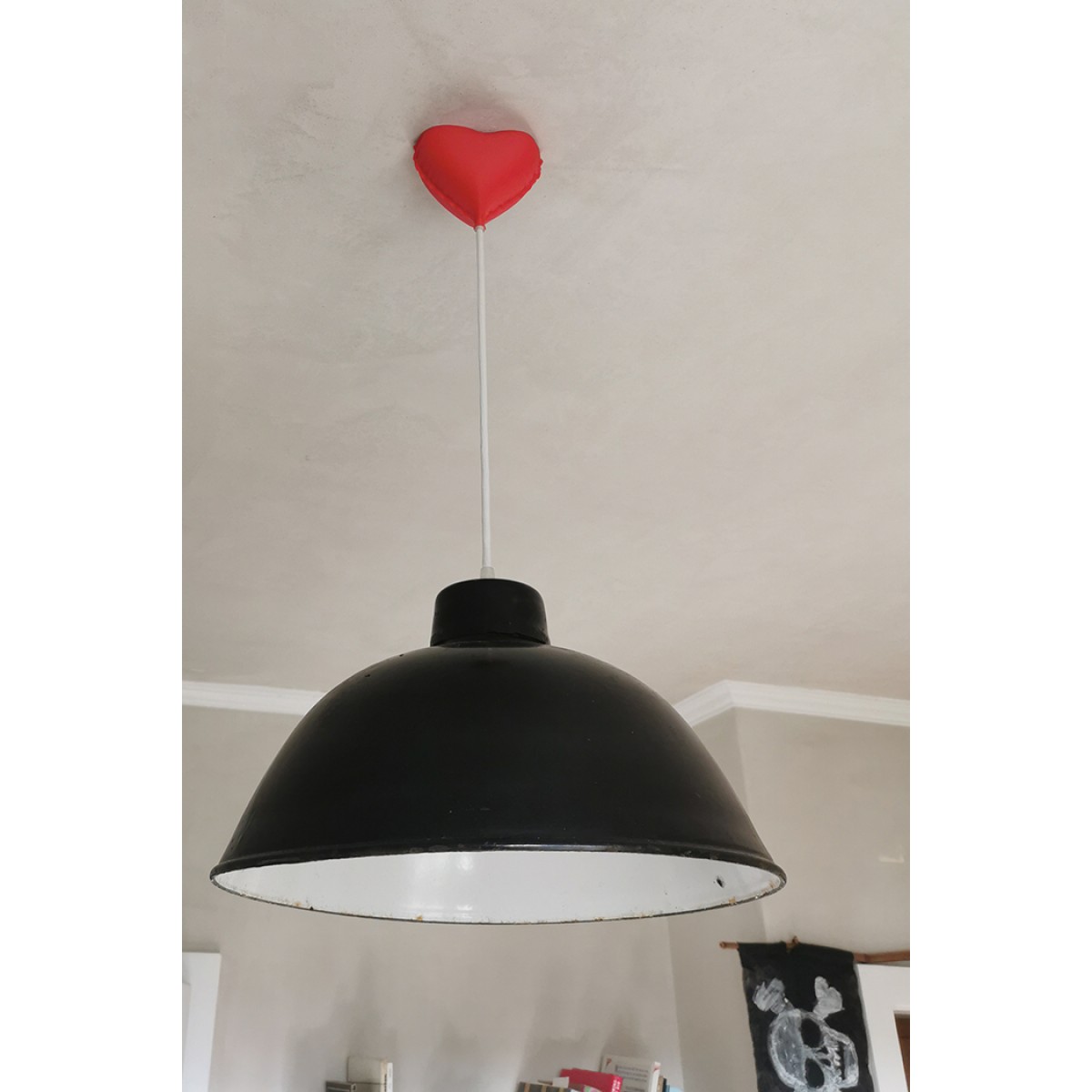 canopie® - Lampenbaldachin - Ballonherz Verkehrsrot