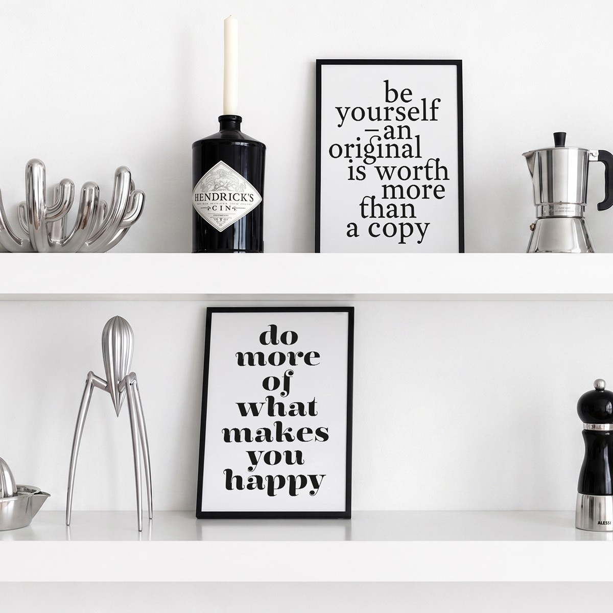 Handgefertigter Linoldruck »Be yourself …« Limited Edition