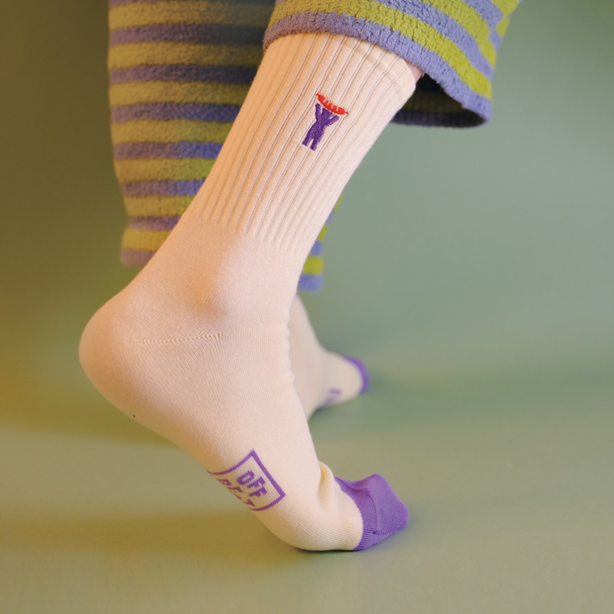 Gerippte Berlin Bear Socken von Offbeat