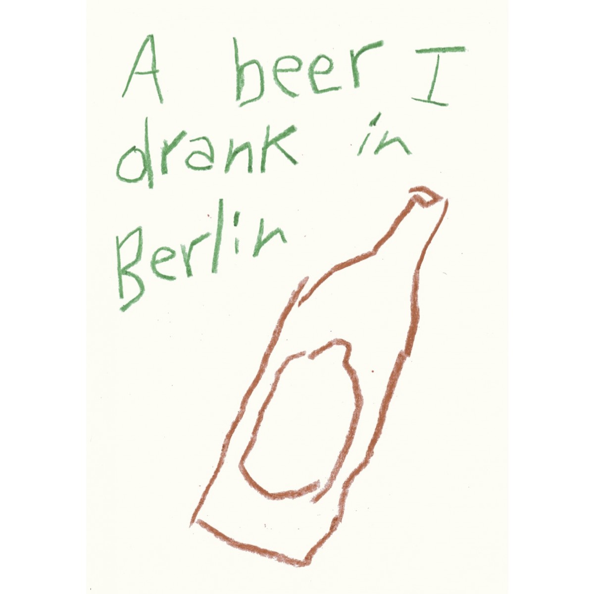 A beer I drank in Berlin – Lavanda Posters