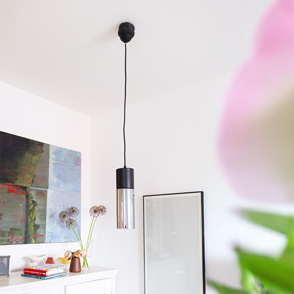 canopie® - Lampenbaldachin – Beere Mattschwarz