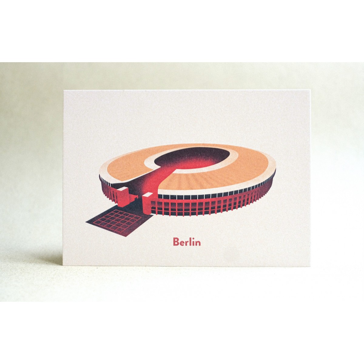 Postkarte für Fußball-Fans Stadion Berlin - Olympiastadion | ostkarte