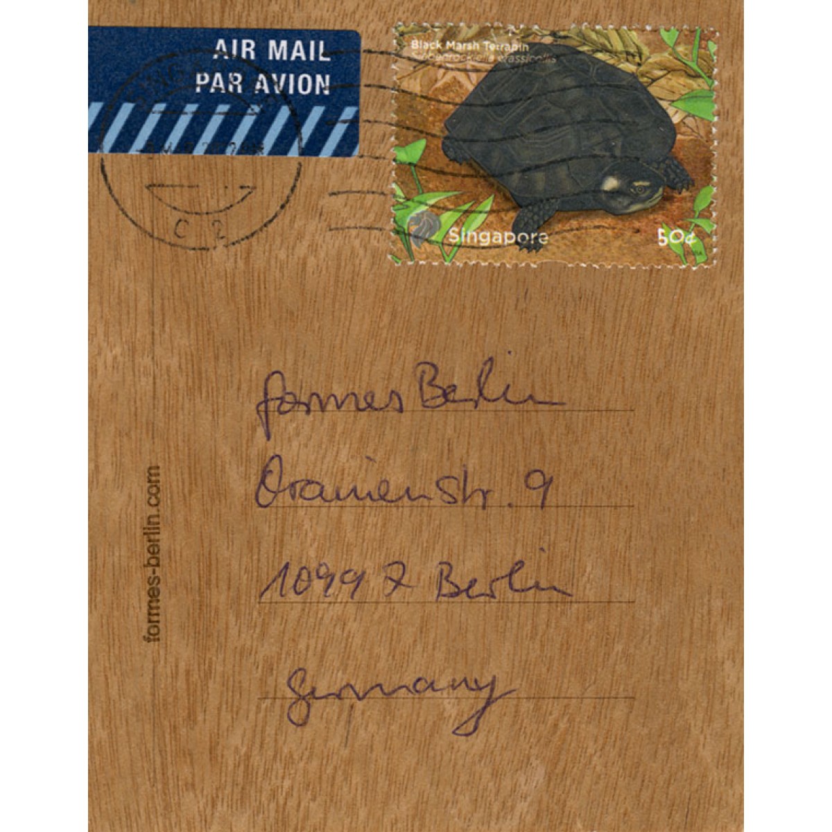 Postkarten aus Holz - 6 Berliner Bär-Karten