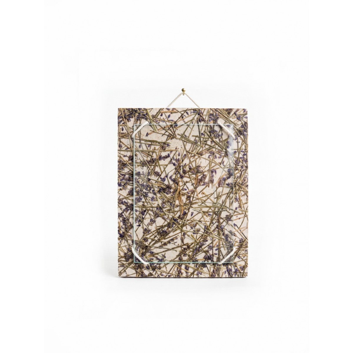 Bildfläche - Lavendel // Bilderrahmen aus Flachsvlies mit Lavendel // Studio Minzi 